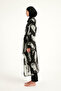 Black Silky Kimono – Light and Stylish Summer Pareo P2503-3 - 6