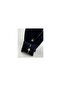 Blue Flower Pearl Gold Figure Black String Necklace and Bracelet Set - 4