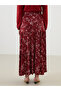 Patterned Women's Skirt with Elastic Waist - 4
