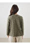 Crew Neck Floral Women's Blouse - 4