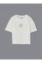 Crew Neck Floral Girl's T-Shirt and Shorts - 2