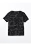 Crew Neck Patterned Women's T-Shirt - 7