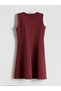 Crew Neck Bow Detailed Girl's Dress - 2