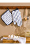 Mixed Bear Teddy Printed Oven Mitts and Tutaç - 2