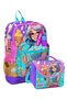 Durable Double Primary School Bag Set for Girls - Lilac Turquoise Ice Cream Girl