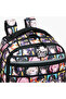 Anime Print 3-Compartment Backpack with Adjustable Straps and Zip Closure - 32x20x45 cms - 5