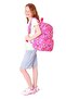 Girl's Heart and Kaukko Printed Pink School Bag - Three Compartments - K1783 - 6