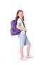 Girl's Heart and Kaukko Printed Navy Blue School Bag - Three Compartments - K1782 - 6