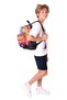 Four Compartments (Boy - Black Red - Truck) - Primary School School Backpack - L5274 - 5