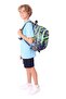 Kauıkko Kids Black Green Dinosaur Printed Boy's School Bag - L5266 - Four Compartments - 7
