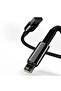 USB to Lightning data cable, 2.4A, 1m, (CALWJ-01) - Black - 2