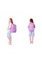 Girls' School Backpack and Lunch Bag Set - Purple - Heart and Kaukko Printed - 3