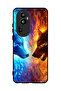 غطاء حماية لهاتف Oppo Reno 10 Pro Plus بتصميم ذئب الماء والنار
