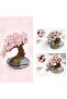 Decorative Collectible Sakura Tree Flower Building Set 426 Piece Puzzle Block Flower Building Set