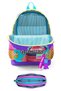 Primary School Girl's Four-Eye Backpack and Pen Holder Set - Lilac Turquoise Ice Cream Girl - 2