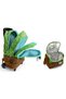 Illuminated Rickshaw School Bag + Lunchbox - Men - Green Brown Craft - 2