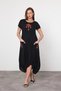 Women's Black Embroidery Detailed Pocketed Shalwar Dress Hzl25S-Vm10361 - 4
