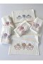 Mysoft 6-Piece 50X90 3D Embroidered Towel - Orchid - 4