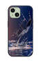 غطاء حماية لهاتف Apple iPhone 15 - قطرات الماء - فراشة