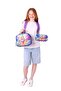 Four Compartment School Bag + Nutrition + Pen Holder Set (Ice Cream - Girl - Red Blue) - 3