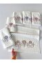 Mysoft 6-Piece 50X90 3D Embroidered Towel - Orchid - 5