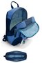Boy's Backpack and Pen Holder Set - Navy Blue Colored Stripes - Primary School - 2