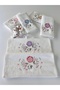 Mysoft 6-Piece 50X90 3D Embroidered Towel - Violet - 3