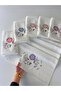 Mysoft 6-Piece 50X90 3D Embroidered Towel - Violet - 2