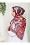 Crimson Bloom Şal - 3