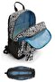 Boy's Backpack and Pen Holder Set - Black and White Geometric Shapes - Primary School - 2
