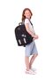 Mirror Shiny Love Stripe Heart Accessory School & Casual Backpack - Girls/Women - Black - 5