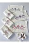 Mysoft 6-Piece 50X90 3D Embroidered Towel - Orchid - 2