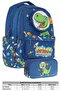 Toys Boy Navy Blue 3D Dinosaur Shaped Primary School Bag and Pen Holder Set (L5252+L8252) - 2