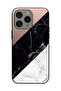غطاء حماية لهاتف Apple iPhone 15 Pro Max بنمط مزيج من الرخام واللون العادي