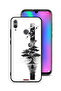 غطاء حماية لهاتف Honor 10 Lite بتصميم فن الأرض والفضاء