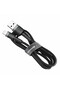 USB to Lightning Data Cable, 2A, 3m, Baseus Cables - Gray Black - 4