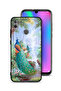 غطاء حماية لهاتف Honor 10 Lite بنقشة الطاووس
