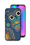 غطاء حماية لهاتف Honor 10 Lite بتصميم بومة زهرية