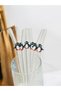 Glass Transparent Straw Sustainable Penguin Figured 6-Piece Glass Straw - 4