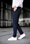 Men's Quality Stretchy Lycra Ankle Length Relaxed Fit Slim Fit Fabric Pants - 6