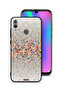 غطاء حماية لهاتف Honor 10 Lite بنقشة زهور صغيرة وفن تجريدي