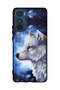 Protective Case Cover For Motorola Edge 30 Wolf Paint Art