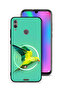 غطاء حماية لهاتف Honor 10 Lite بتصميم فن تجريدي ببغاء