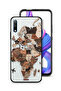 غطاء حماية لهاتف Honor 9X (الصين) بتصميم خريطة العالم