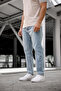 Men's Boyfriend Light Blue Snow Wash 100% Koton Relaxed Fit Jeans