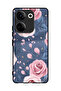 Protective Case Cover For Tecno Camon 20 Roses & Leaves Pattern