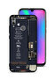 غطاء حماية لهاتف Honor 10 Lite بنمط دائرة الهاتف
