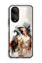 غطاء حماية لهاتف Honor X7 - فن النسر التجريدي - 2