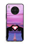 غطاء حماية لهاتف هواوي نوفا 8i على شكل قلب وقمر - 2