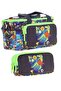 Lunchbox and Pencil Bag Set - Boy - Navy Blue Green Dinosaur Printed